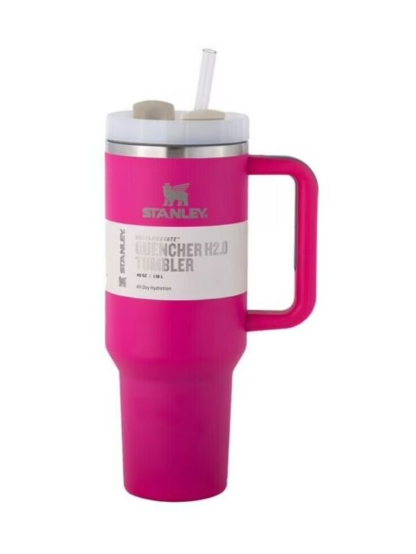 Stanley 40 oz H2.0 Flowstate Quencher Tumbler-Cosmo Pink Valentine's Day