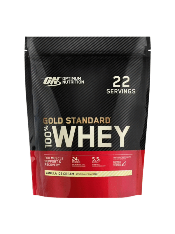 Optimum Nutrition Gold Standard Whey Vanilla Ice Cream Protein Powder