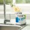 Casabella Sink Sider Duo with Sponge - (White & Chrome Plating) - Image 2