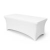 EZKOS White Stretch Spandex Table Cover – 6fit, for Party, Wedding, Banquet - Image 2