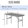 EZKOS White Stretch Spandex Table Cover – 6fit, for Party, Wedding, Banquet - Image 3