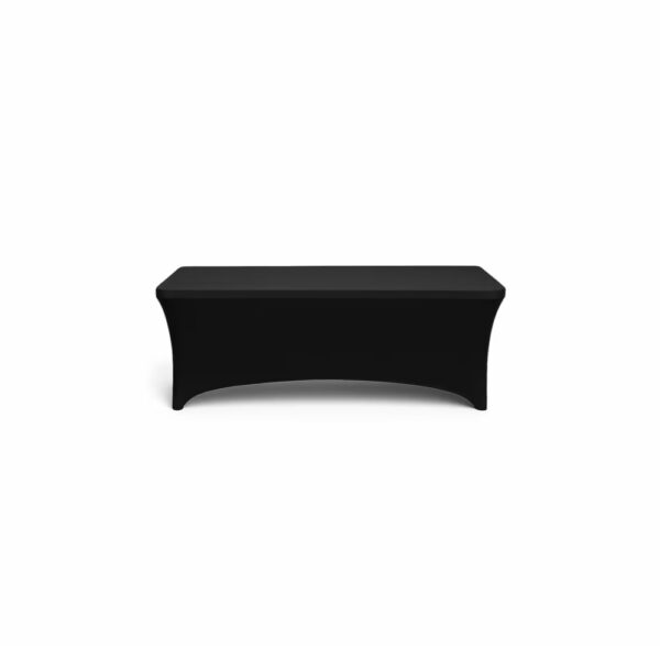 EZKOS Black Spandex Table Cover – 6fit, for Party, Banquet